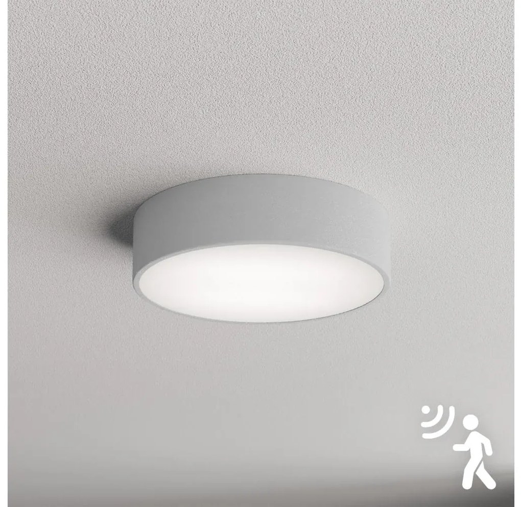 Brilagi - Plafoniera con sensore CLARE 2xE27/24W/230V diametro 30 cm grigio