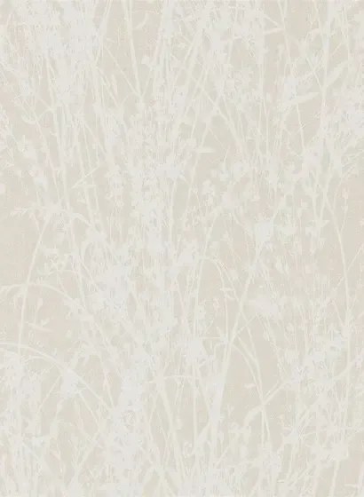 Sanderson Carta da parati Meadow Canvas - White/ Parchment