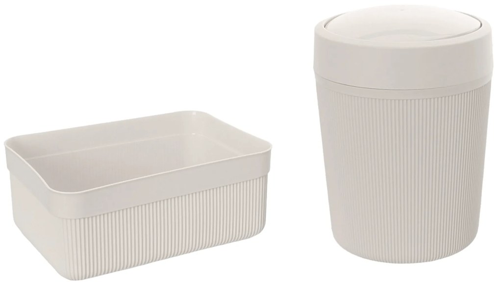 Set 2 Accessori D'Appoggio Feridras "Colorado" Bianco