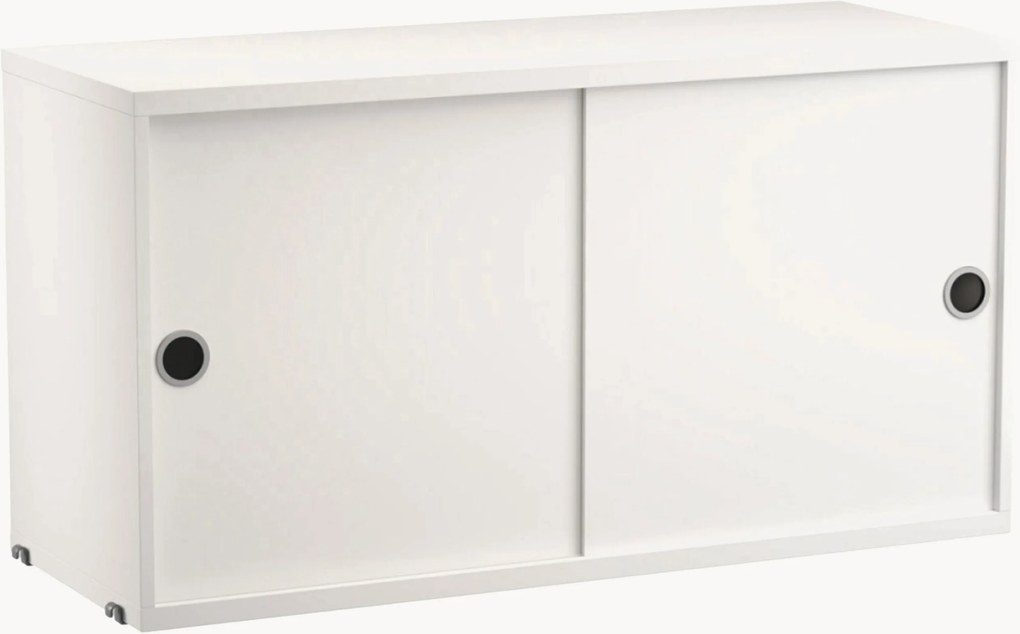 Armadietto con ante scorrevoli String System, larg. 78 x prof. 30 cm