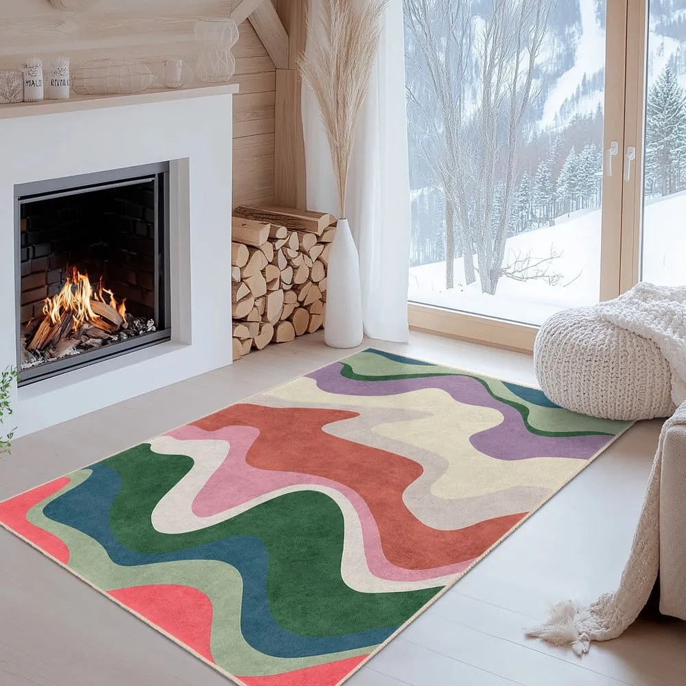 Passatoia lavabile 80x200 cm Squiggly Breeze – Mila Home