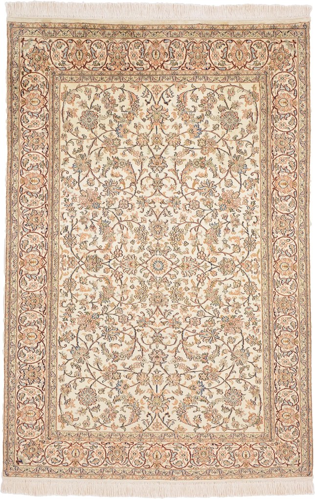 Cashmere Silk Tappeto orientale 120x180 (Indian) Annodato A Mano