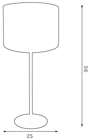 Lampada da tavolo ARDEN 1xE27/60W/230V d. 25 cm verde/oro