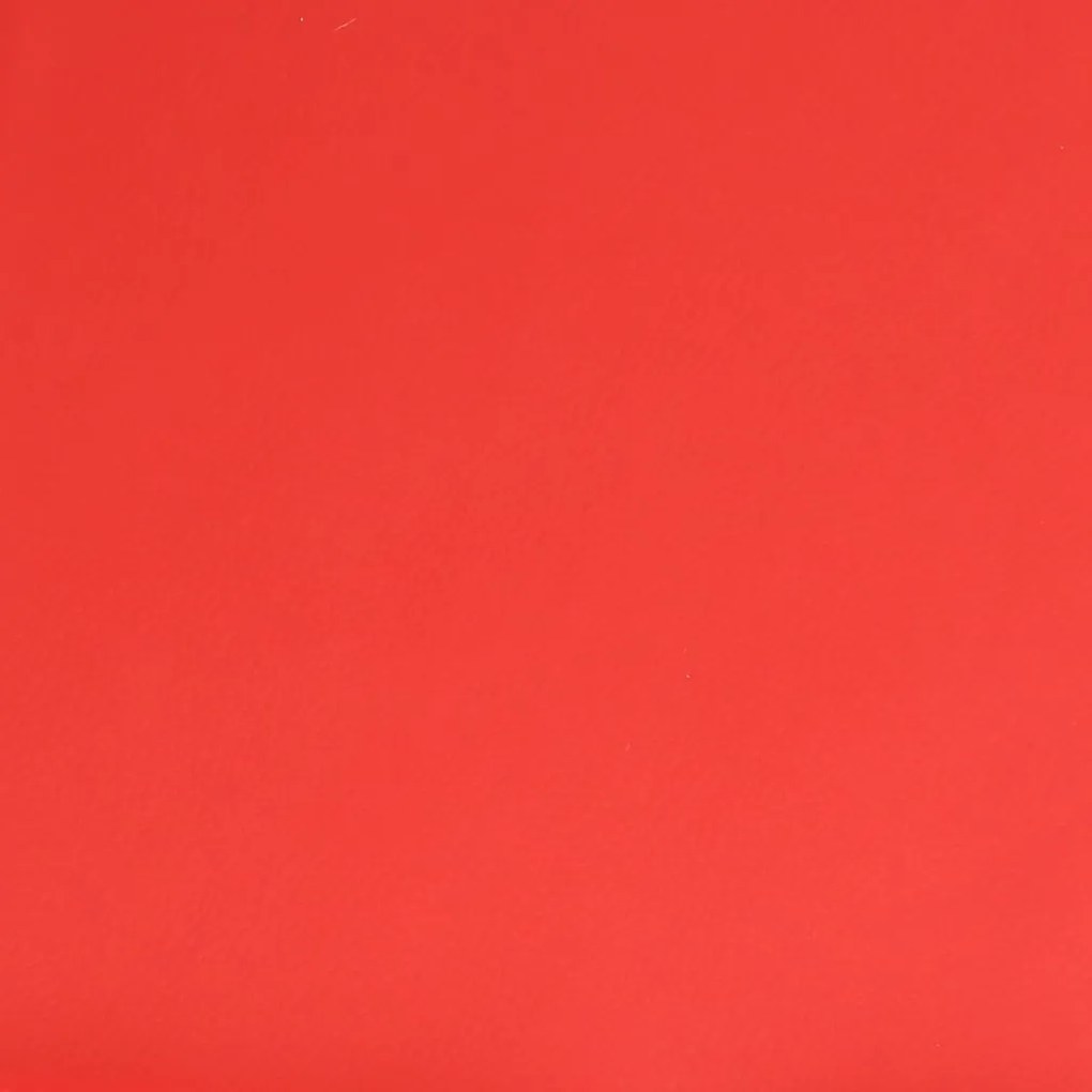 Poggiapiedi rosso 78x56x32 cm in similpelle