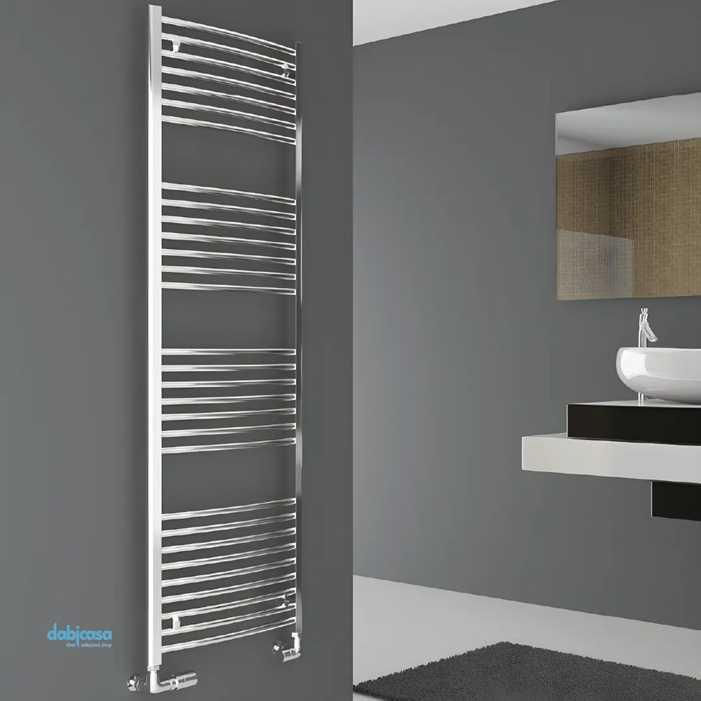 Cordivari "Lisa 22" Termoarredo Scaldasalviette Cromo Lucido Curvo 1160X500 Interasse 44,4