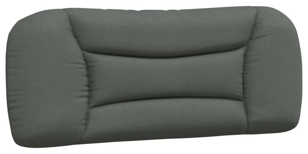 Cuscino testiera grigio scuro 100 cm in tessuto