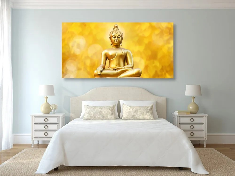 Quadro su tela – Statua dorata di Buddha
