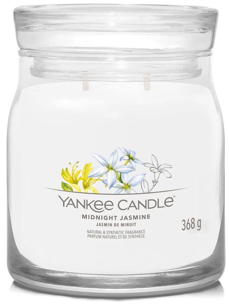 Midnight Jasmine, candela in giara media Yankee Candle