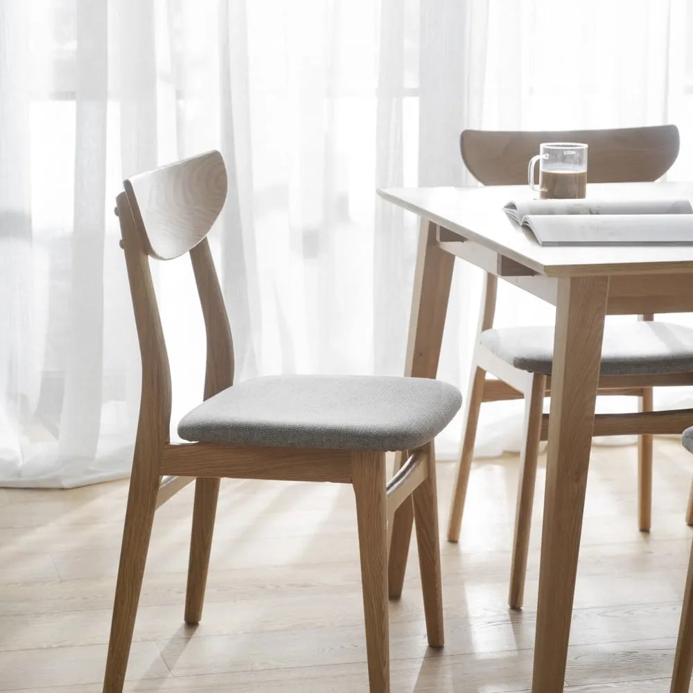 Set di 2 sedie da pranzo in colore naturale Rodham - Rowico