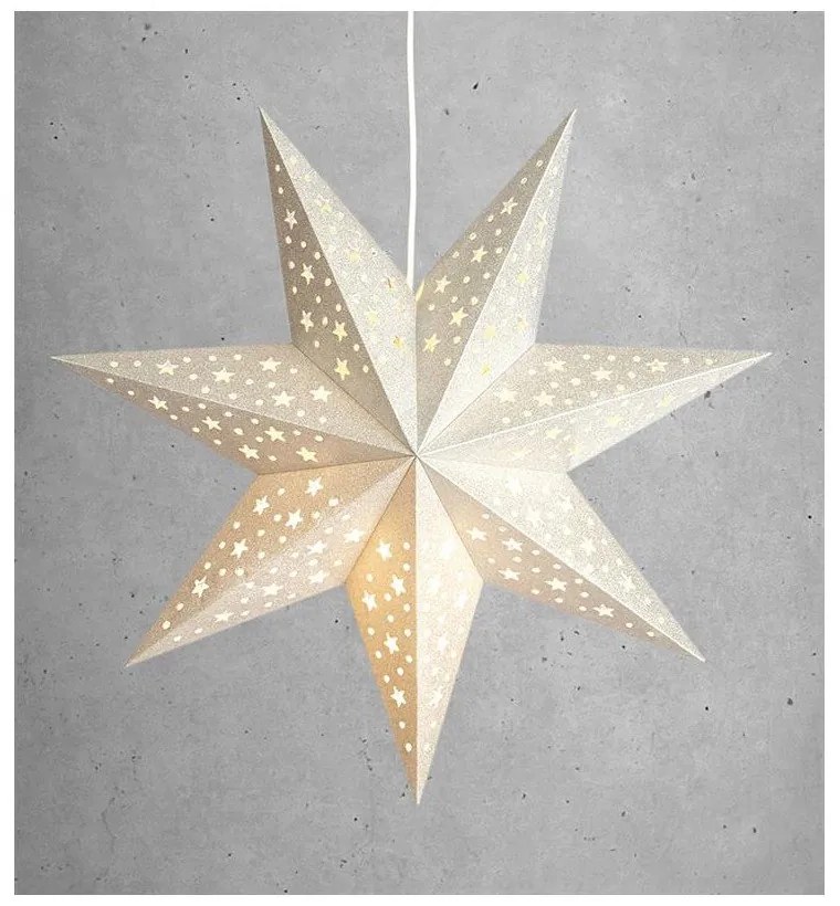 Decorazione luminosa con motivo natalizio in argento ø 45 cm Solvalla - Markslöjd