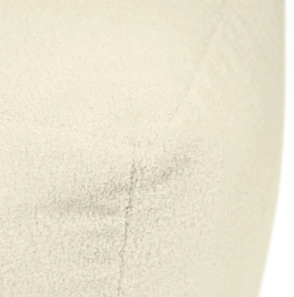 Puof a sacco color crema con rivestimento in bouclé Up! MooG – SLOWDOWN