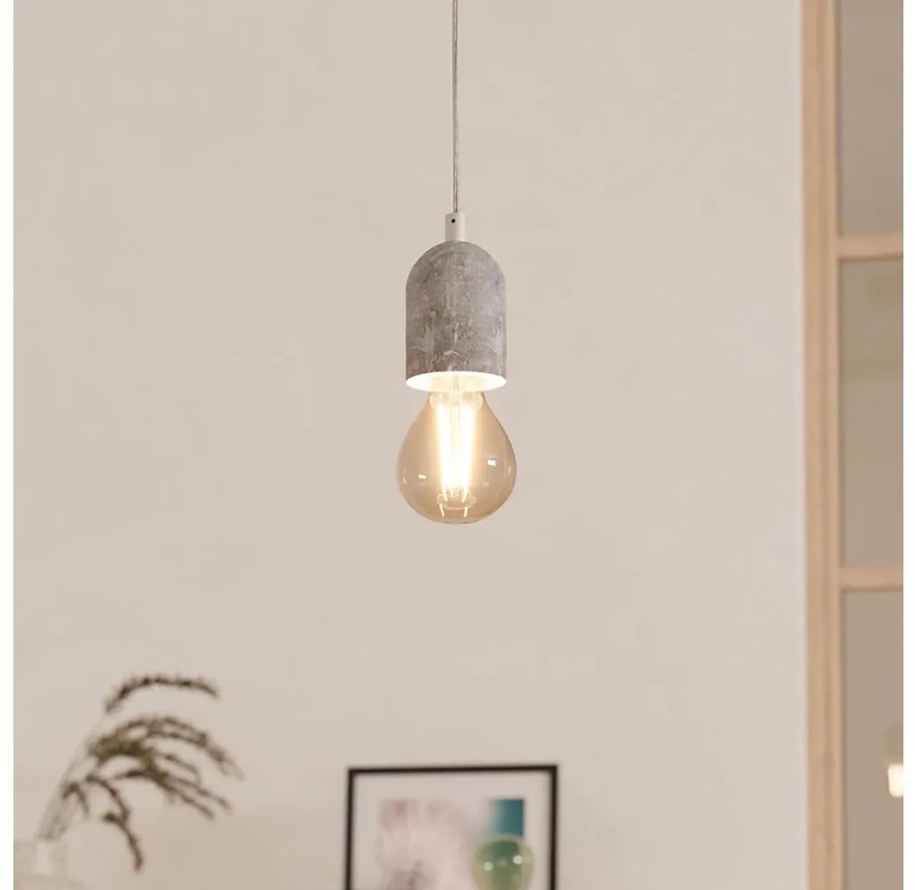 Eglo 95522 - Lampadario SILVARES 1xE27/60W/230V