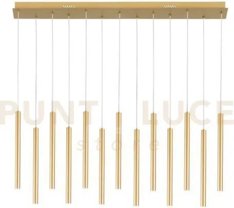 Lampadario a sospensione led pype oro 65w 6110lm cct 3000 4000 6500...