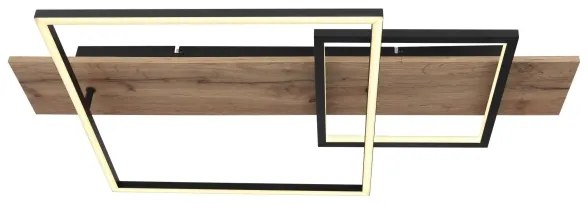 Globo 67289D1 - Plafoniera a LED VANNI, 24W/230V, marrone/nero