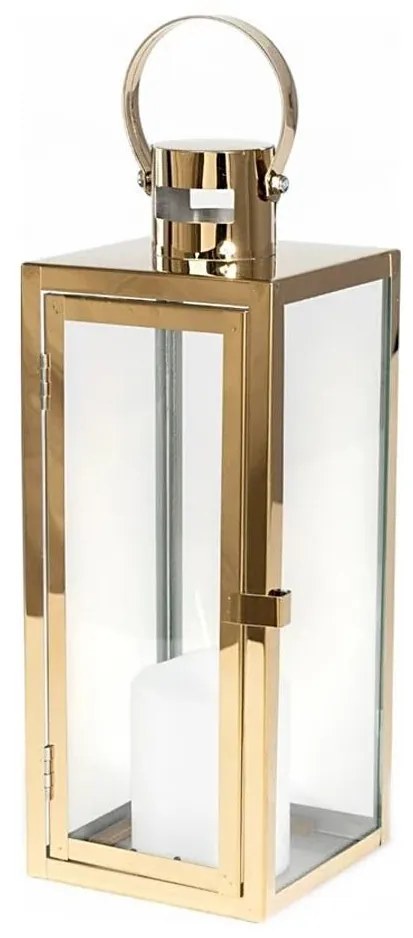 Lanterna decorativa dorata 38 cm