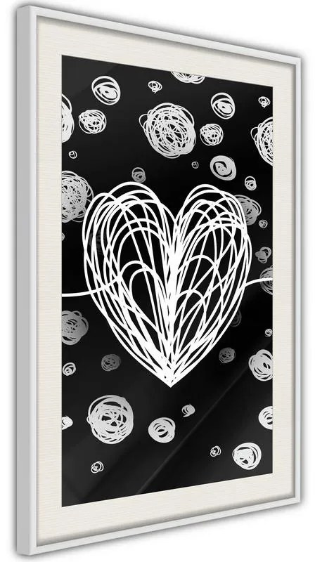 Poster  Entangled Heart  Cornice Quadri Cornice nera, Larghezza x Altezza Home decor 40x60