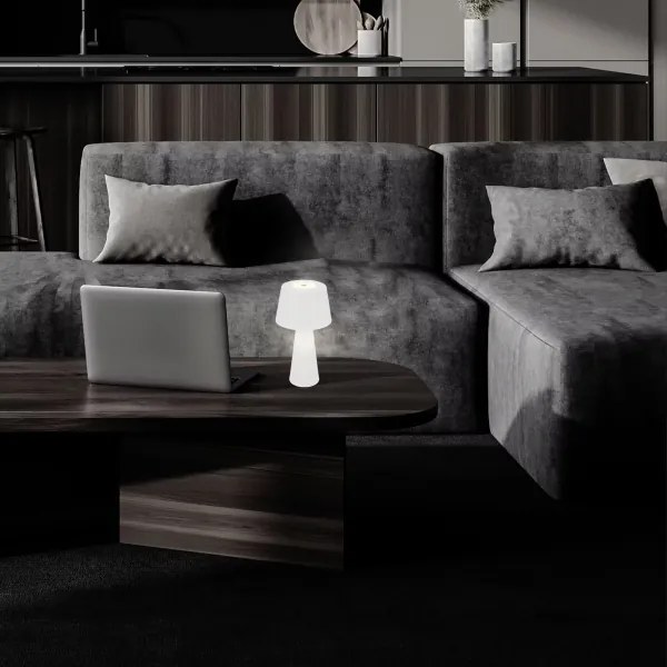 Brilo - Lampada da tavolo per esterni LED dimmerabile e ricaricabile LED/3,5W/5V IP44 bianco