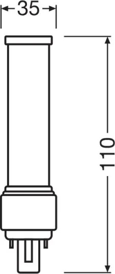 Lampadina LED G24d-1/5W/230V 4000K - Osram
