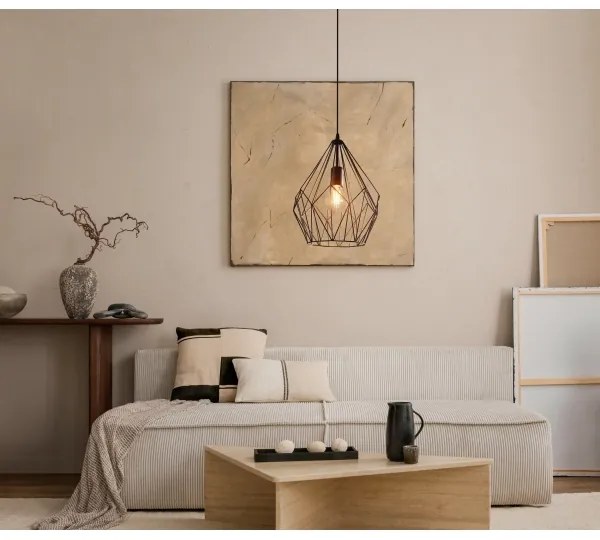 Eglo 49257 - Lampadario CARLTON 1xE27/60W/230V