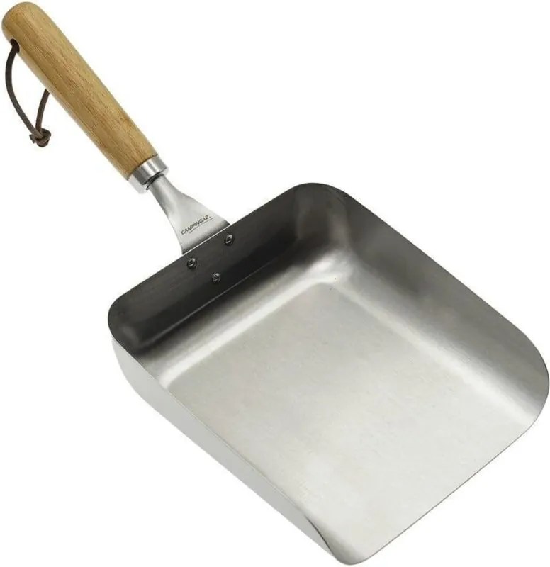 Spatola in acciaio inox Campingaz con manico in bamboo 28 cm
