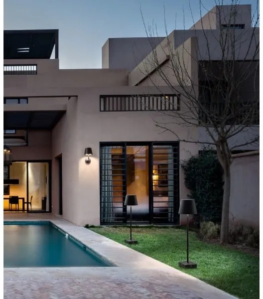 Redo 9125 - Lampada LED da muro da esterno GIORGIO LED/7W/230V IP65 nero