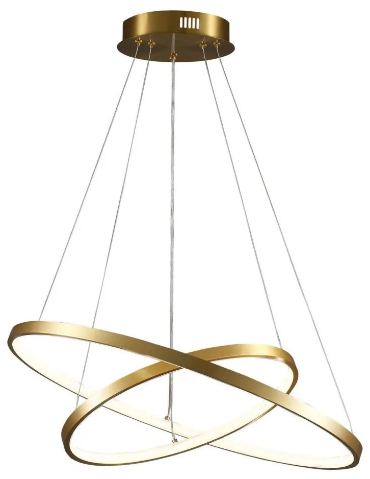 Lampadario LED a sospensione con filo LEA LED/35W/230V 4000K diametro 60 cm oro