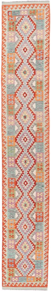 Kilim Tappeto 80x490 (Pakistan) Tessuto A Mano