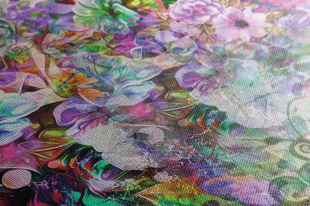 Quadro su tela – Fiori multicolori