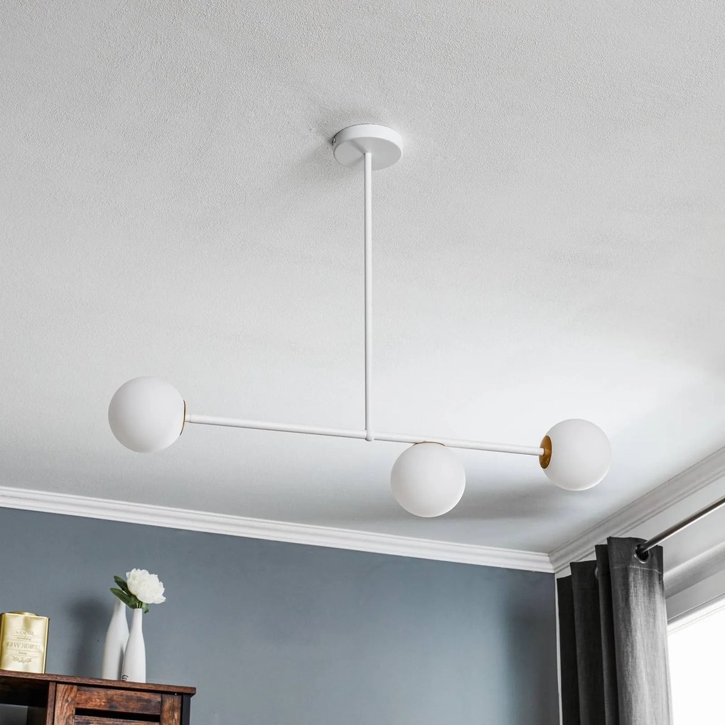 SIGMA Lampada a sospensione Gama 3, 3 luci, bianco