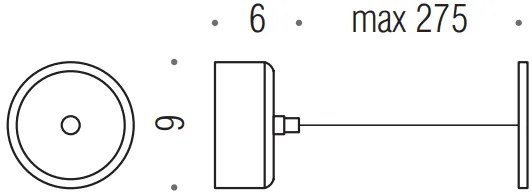 Colombo Contract b9965 Filo Stendibiancheria Riavvolgibile in acciaio inox cromo