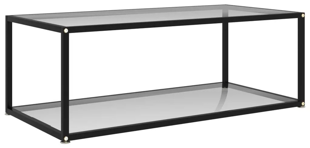 322897  coffee table transparent 100x50x35 cm tempered glass