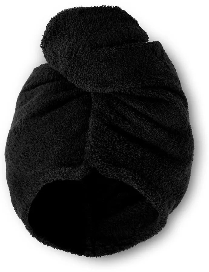 Asciugacapelli in cotone nero ad asciugatura rapida in set da 2 20x13 cm Quick Dry - Catherine Lansfield