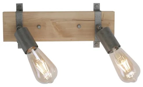Leuchten Direkt 13472-79 - Luce Spot da parete SLAT 2xE27/40W/230V