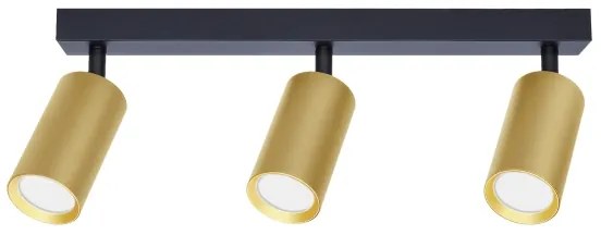 Brilagi - Faretto LED dimmerabile SELE GOLDEN 3xGU10/4,8W/230V nero/oro