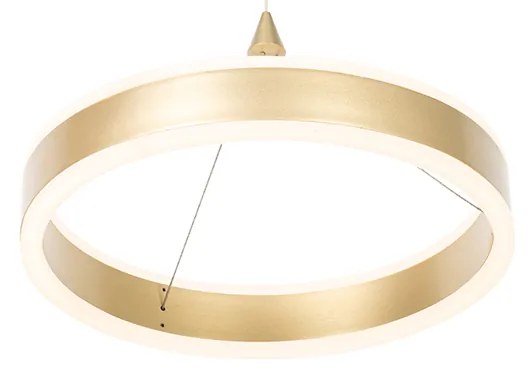 Lampada a sospensione in ottone 30 cm incl. LED dimmerabile a 3 step - Lyani