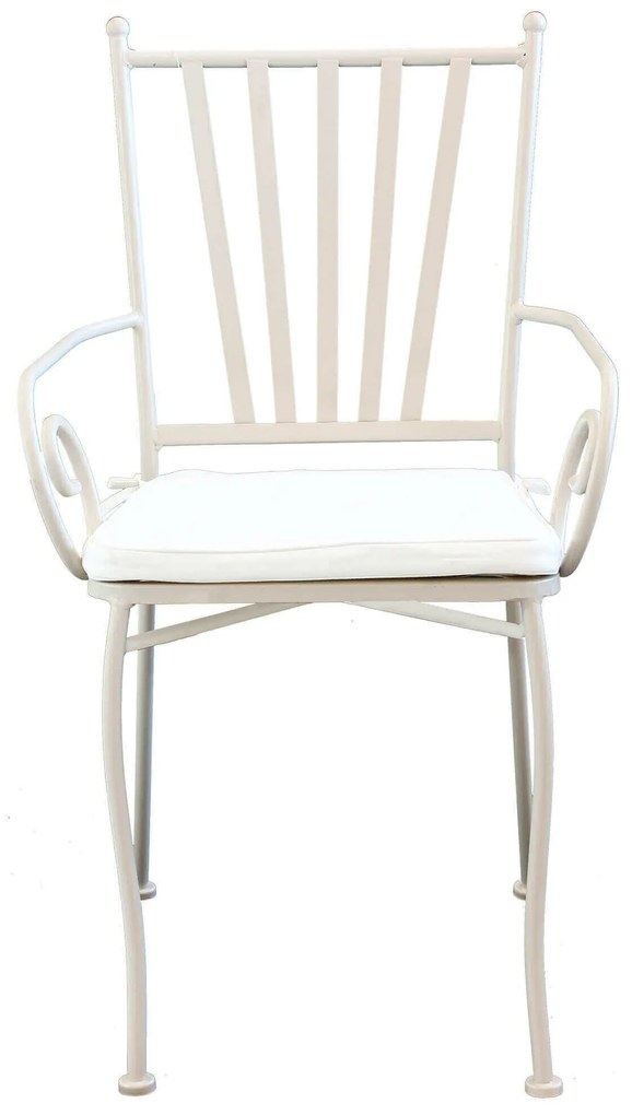 VENTUS - poltrona da giardino in ferro completa di cuscino