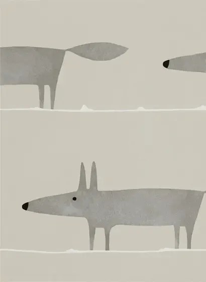 Tapete Mr Fox von Scion - Silver