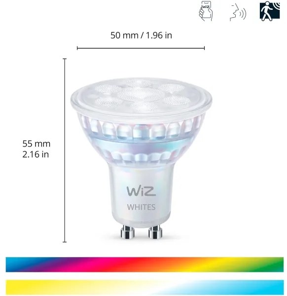 SET 3x Lampadina LED RGBW dimmerabile PAR16 GU10/4,7W/230V 2200-6500K Wi-Fi - WiZ