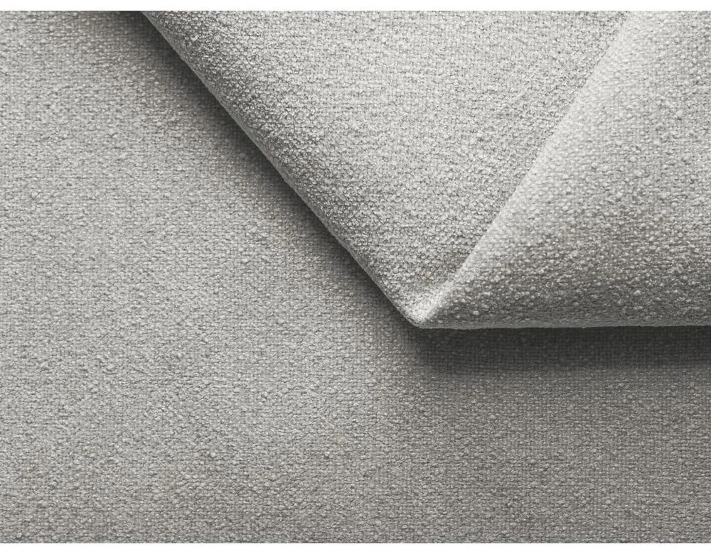 Letto matrimoniale imbottito grigio chiaro con contenitore con griglia 180x200 cm Kiana - Makamii