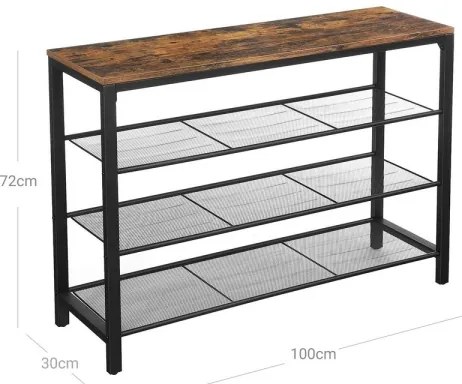 Scarpiera DAVOR marrone/nera