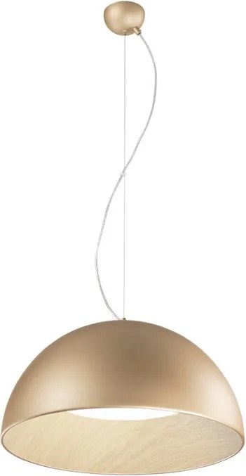 Lampadario LED glamour LED-COCO-S50-ORO dorato Ø50cm, luce con 3 temperature di colore 4400 lumen, LUCE AMBIENTE DESIGN