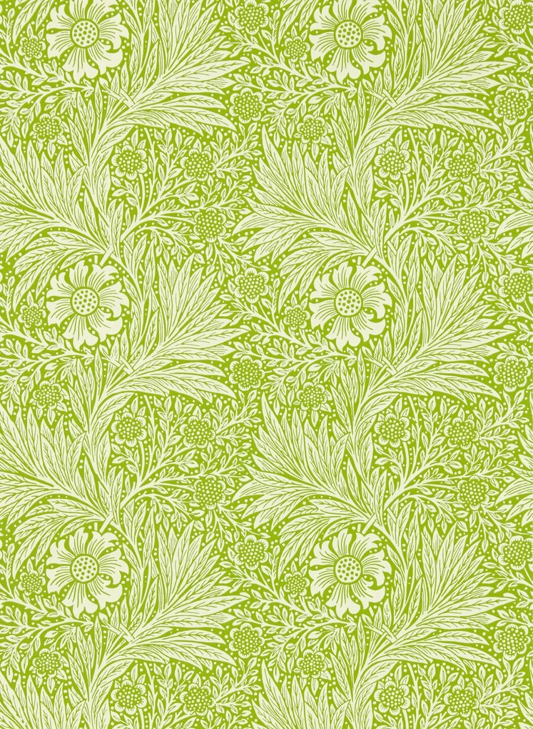 Morris & Co Carta da parati Marigold - Sap Green