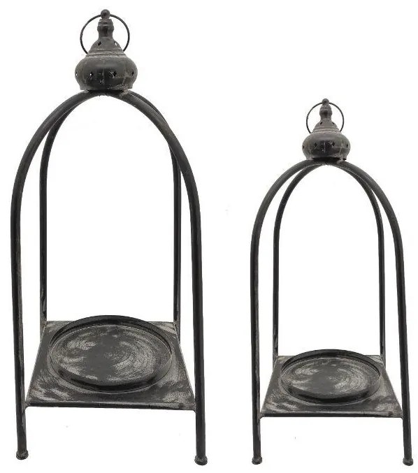 Lanterna in vetro 60 x 23 cm