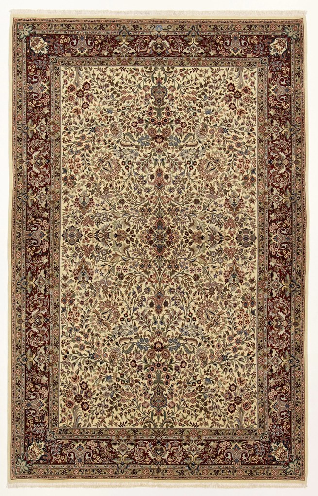 Isfahan Tappeto 150 x 230 (Iran) Annodato A Mano