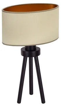 Duolla - Lampada da tavolo OVAL VEGAN 1xE27/15W/230V diametro 30 cm beige