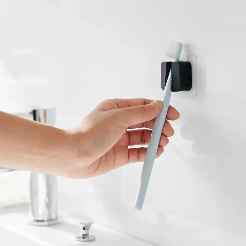 Portaoggetti multifunzione in silicone nero in set da 2 Film Hook - YAMAZAKI