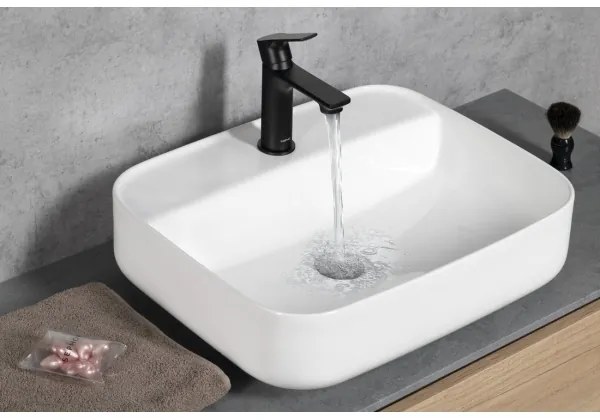 Sapho - Rubinetto del lavandino PAX 16,5 cm opaco nero