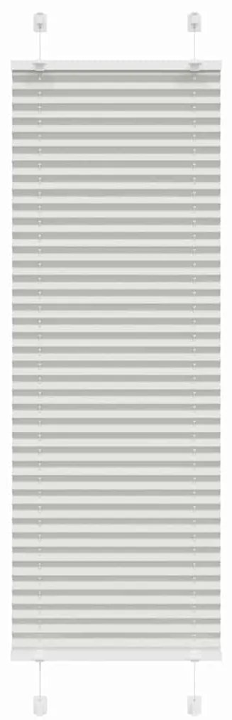 Tenda Plissettata Grigio Chiaro 50x100 Cm Larghezza Tessuto /