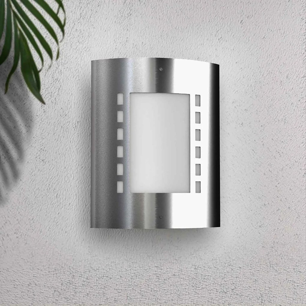 Applique Inox E27 da parete IP54 per esterni - serie METRO