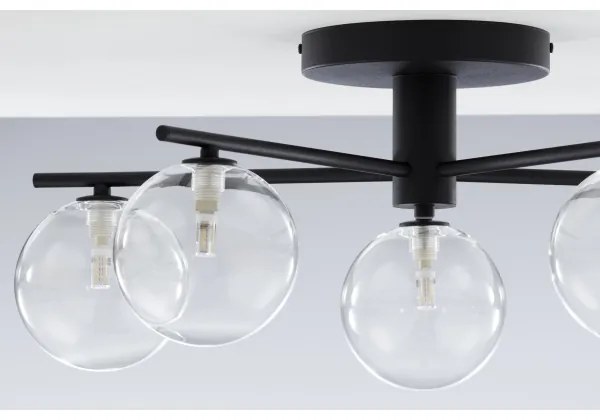 Jupiter 2046 - Lampadario a plafone PRATO 5xG9/10W/230V nero/limpido